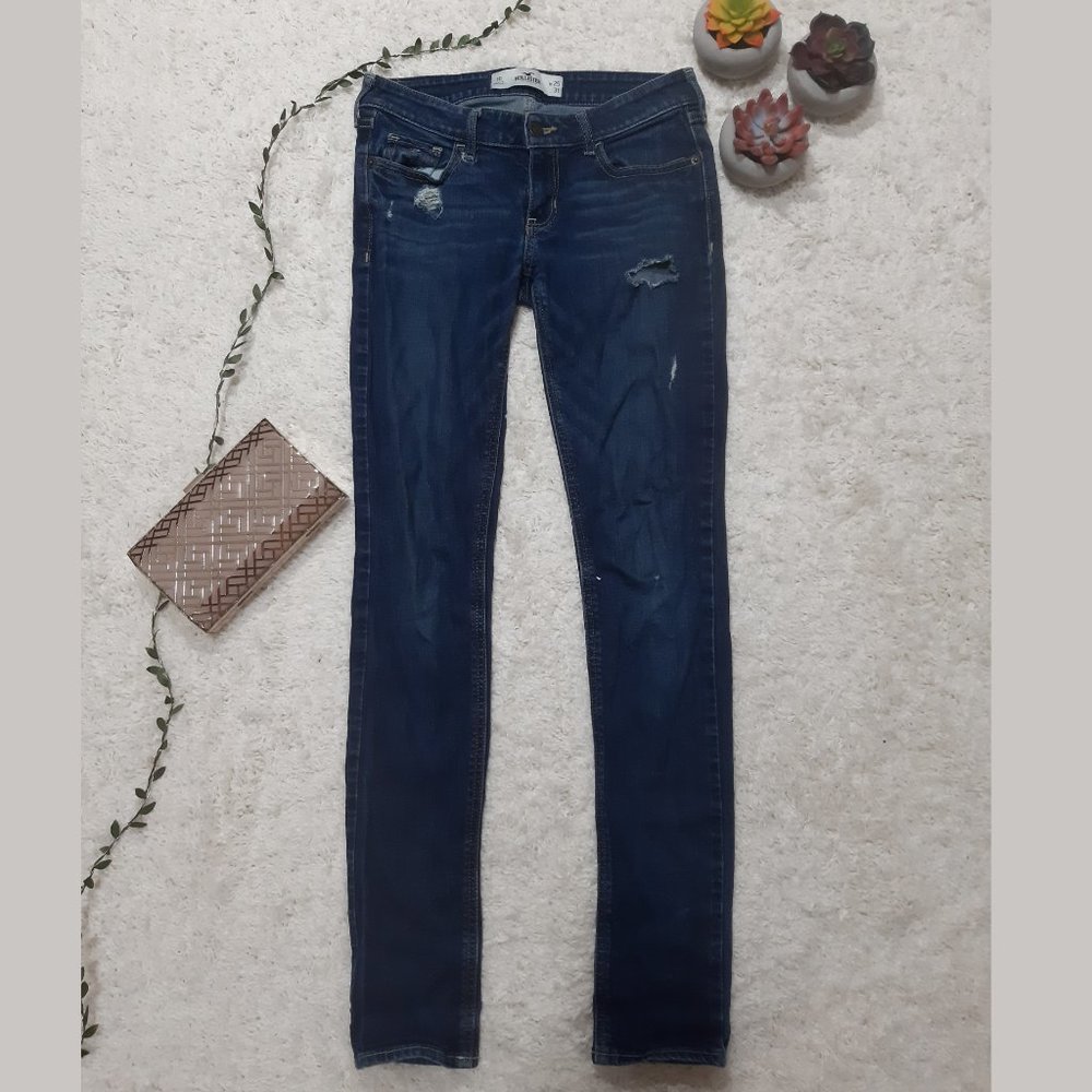 Hollister Slightly Ripped Dark Jeans